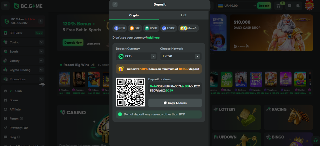 You can make an online casino deposit in just a few steps